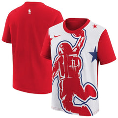 Houston Rockets Youth 2025/26 City Edition Max90 T-Shirt Red/White - Nike