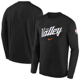 Phoenix Suns Youth 2025/26 City Edition Dri-Fit Long Sleeve Game Top Black - Nike