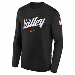 Phoenix Suns Youth 2025/26 City Edition Dri-Fit Long Sleeve Game Top Black - Nike