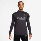 Paris Saint-Germain Strike Drill Quarter-Zip Long Sleeve Dri-FIT Top Anthracite - Nike sale