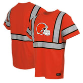 Cleveland Browns Safety Heavyweight T-Shirt - Orange T-shirts