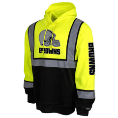 Cleveland Browns High-Visibility Safety Hooded Sweatshirt - Yellow Sweatshirts