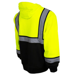 Arizona Cardinals High-Visibility Safety Hooded Sweatshirt - Yellow Sweatshirts