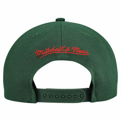 Minnesota Wild Mitchell & Ness Retro Script Colorblock Snapback Hat - Green | US 202950561
