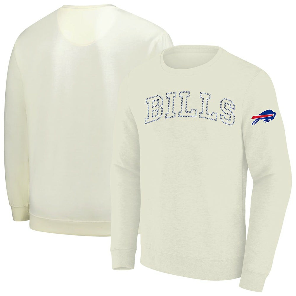 Buffalo Bills Profile Big & Tall Fleece Sweatshirt - Cream Sweatshirts
