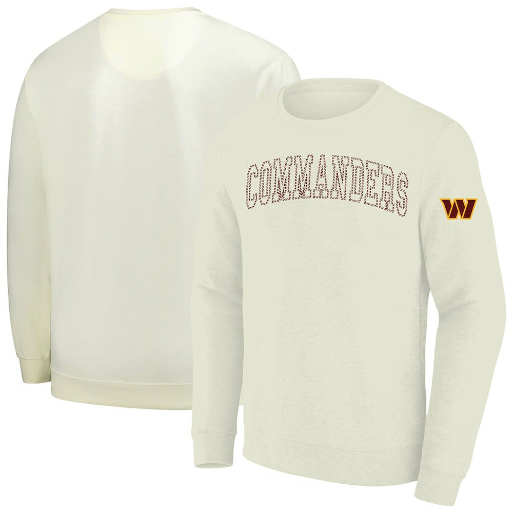 Washington Commanders Profile Big & Tall Fleece Sweatshirt - Cream Sweatshirts