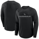 Arizona Cardinals Big & Tall Coverage Scheme Long Sleeve T-Shirt - Black T-shirts