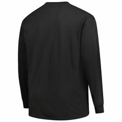 Tennessee Titans Big & Tall Coverage Scheme Long Sleeve T-Shirt - Black T-shirts
