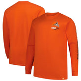 Cleveland Browns Big & Tall Clock Management Legacy Long Sleeve T-Shirt - Orange T-shirts