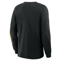 Baltimore Ravens Big & Tall Clock Management Legacy Long Sleeve T-Shirt - Black T-shirts