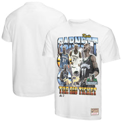 Kevin Garnett Minnesota Timberwolves Hardwood Classics Commemorative Player Collage T-Shirt White - Mitchell & Ness