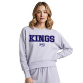 Los Angeles Kings Concepts Sport Women's Tonal Pullover Sweatshirt - Light Purple | US 202955441