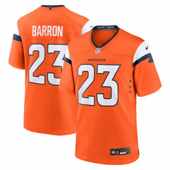 Jahdae Barron Denver Broncos 2025 NFL Draft First Round Pick Game Jersey - Orange Jerseys
