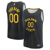 Golden State Warriors Youth Fast Break Custom Replica Jersey Black Statement Edition - Fanatics outlet