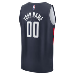 Washington Wizards Youth Fast Break Custom Replica Jersey Navy Statement Edition - Fanatics