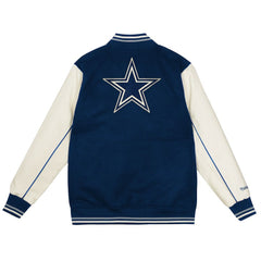 Dallas Cowboys Youth Full-Snap Varsity Jacket - Navy/Cream Jackets