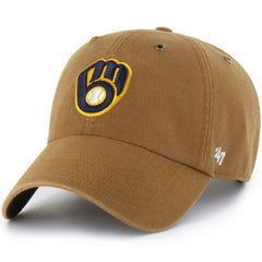 Milwaukee Brewers Carhartt x '47 Clean Up Adjustable Hat - Brown Hats