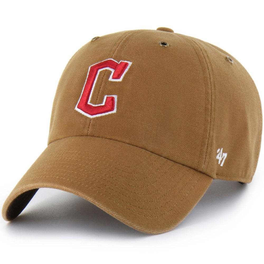 Cleveland Guardians Carhartt x '47 Clean Up Adjustable Hat - Brown Hats