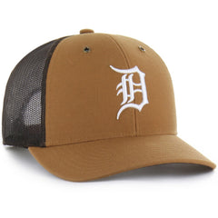 Detroit Tigers Carhartt x '47 Trucker Adjustable Hat - Brown Hats