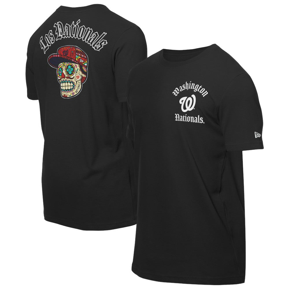 Washington Nationals New Era Sugar Skulls T-Shirt - Black T-shirts
