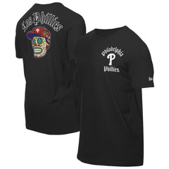 Philadelphia Phillies New Era Sugar Skulls T-Shirt - Black T-shirts