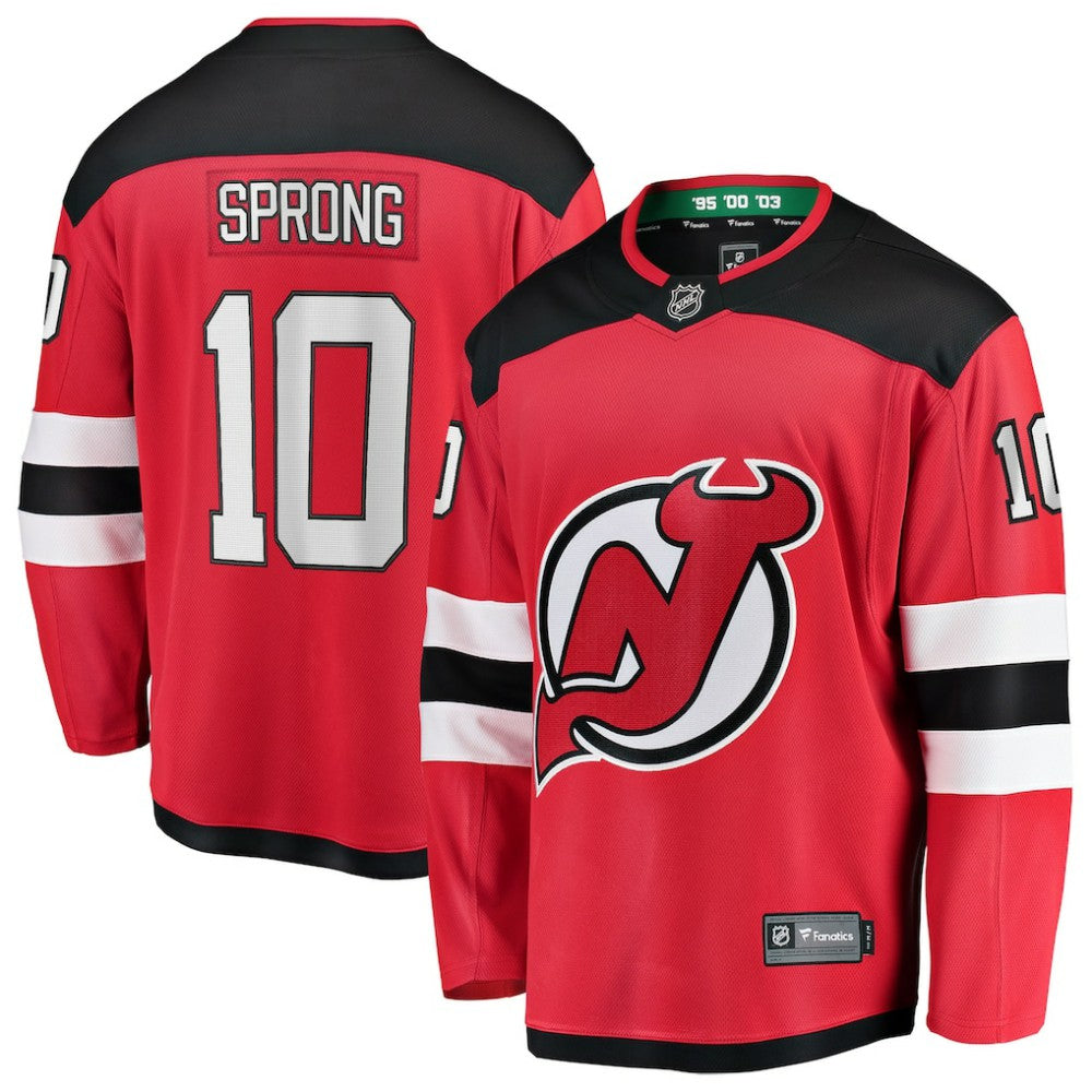 Daniel Sprong New Jersey Devils Fanatics Home Breakaway Jersey - Red | US 202972836