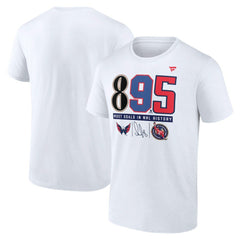 Alexander Ovechkin Washington Capitals Fanatics NHL All-Time Leading Goal Scorer The History of 895 T-Shirt - White | US 202976016