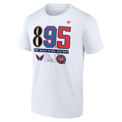 Alexander Ovechkin Washington Capitals Fanatics NHL All-Time Leading Goal Scorer The History of 895 T-Shirt - White | US 202976016