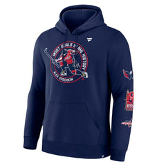 Alexander Ovechkin Washington Capitals Fanatics NHL All-Time Leading Goal Scorer Badges Pullover Hoodie - Athletic Navy | US 202979833