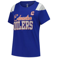 Connor McDavid Edmonton Oilers Fanatics Women's Plus Size Name & Number Scoop Neck T-Shirt - Royal | US 202983344