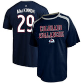 Nathan MacKinnon Colorado Avalanche Profile Big & Tall Name & Number T-Shirt - Navy | US 202983352
