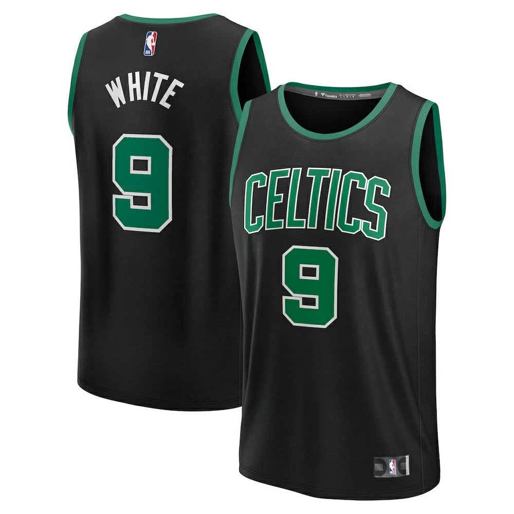 Derrick White Boston Celtics Fast Break Replica Player Jersey Statement Edition Black - Fanatics