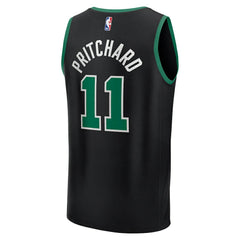 Payton Pritchard Boston Celtics Fast Break Replica Player Jersey Statement Edition Black - Fanatics