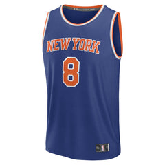 OG Anunoby New York Knicks Fast Break Replica Player Jersey Icon Edition Blue - Fanatics