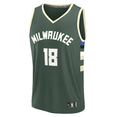 Kyle Kuzma Milwaukee Bucks Fast Break Replica Player Jersey Icon Edition Hunter Green - Fanatics