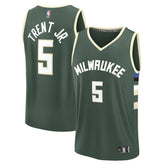 Gary Trent Jr. Milwaukee Bucks Fast Break Replica Player Jersey Icon Edition Hunter Green - Fanatics
