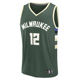 Taurean Prince Milwaukee Bucks Fast Break Replica Player Jersey Icon Edition Hunter Green - Fanatics