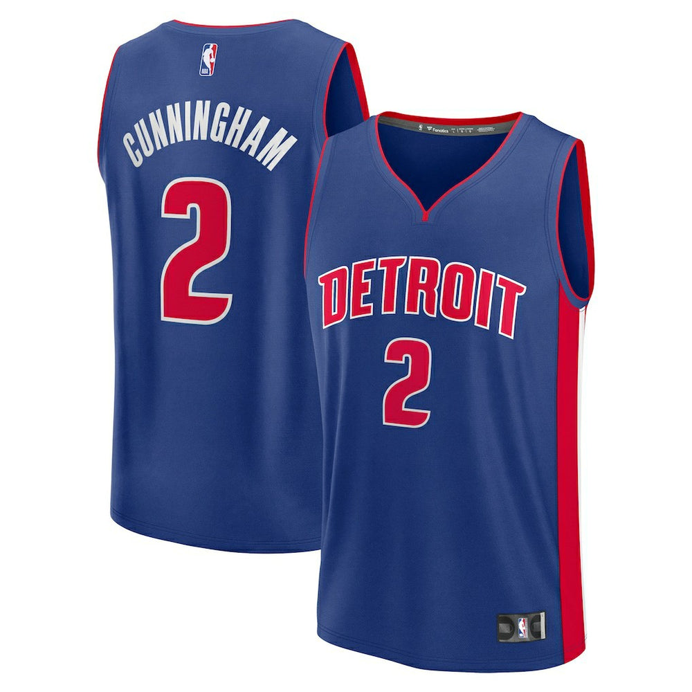 Cade Cunningham Detroit Pistons Fast Break Replica Player Jersey Icon Editi- Blue - Fanatics