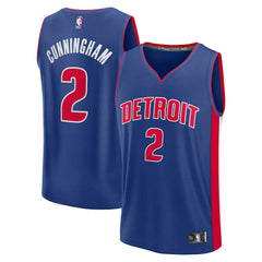 Cade Cunningham Detroit Pistons Fast Break Replica Player Jersey Icon Editi- Blue - Fanatics