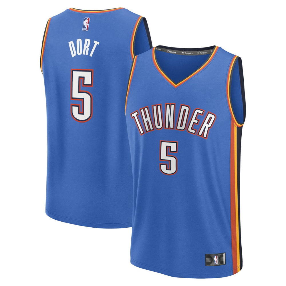 Luguentz Dort Oklahoma City Thunder Fast Break Replica Player Jersey Icon Edition Blue - Fanatics