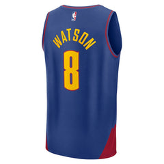 Peyton Watson Denver Nuggets Fast Break Replica Player Jersey Statement Editi- Blue - Fanatics