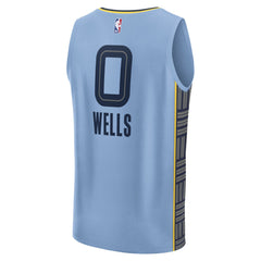 Jaylen Wells Memphis Grizzlies Fast Break Replica Player Jersey Statement Edition Light Blue - Fanatics
