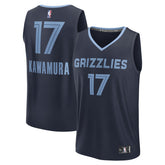 Yuki Kawamura Memphis Grizzlies Fast Break Replica Player Jersey Icon Edition Navy - Fanatics