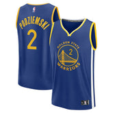 Brandin Podziemski Golden State Warriors Fast Break Replica Player Jersey Icon Editi- Royal - Fanatics