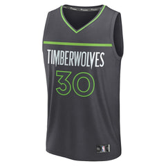 Julius Randle Minnesota Timberwolves Fast Break Replica Player Jersey Statement Edition Charcoal - Fanatics