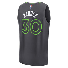 Julius Randle Minnesota Timberwolves Fast Break Replica Player Jersey Statement Edition Charcoal - Fanatics