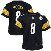 Aaron Rodgers Pittsburgh Steelers Youth Game Jersey - Black Jerseys