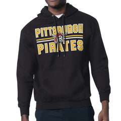 Pittsburgh Pirates Starter Team Mesh Print Graphic Pullover Hoodie - Black Hoodies