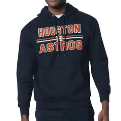 Houston Astros Starter Team Mesh Print Graphic Pullover Hoodie - Navy Hoodies