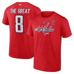 Alexander Ovechkin Washington Capitals NHL All-Time Leading Goal Scorer Name & Number T-Shirt - Red | US 202984225